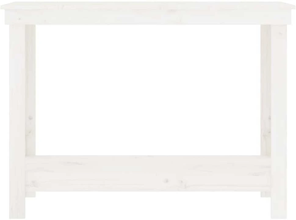 Darbastalis, baltas, 110x50x80cm, pušies medienos masyvas