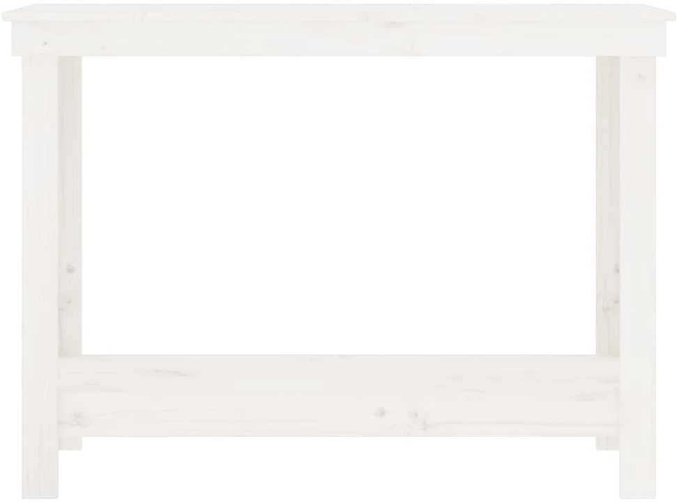 Darbastalis, baltas, 110x50x80cm, pušies medienos masyvas