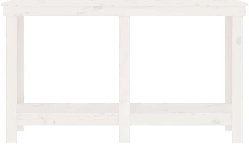 Darbastalis, baltas, 140x50x80cm, pušies medienos masyvas