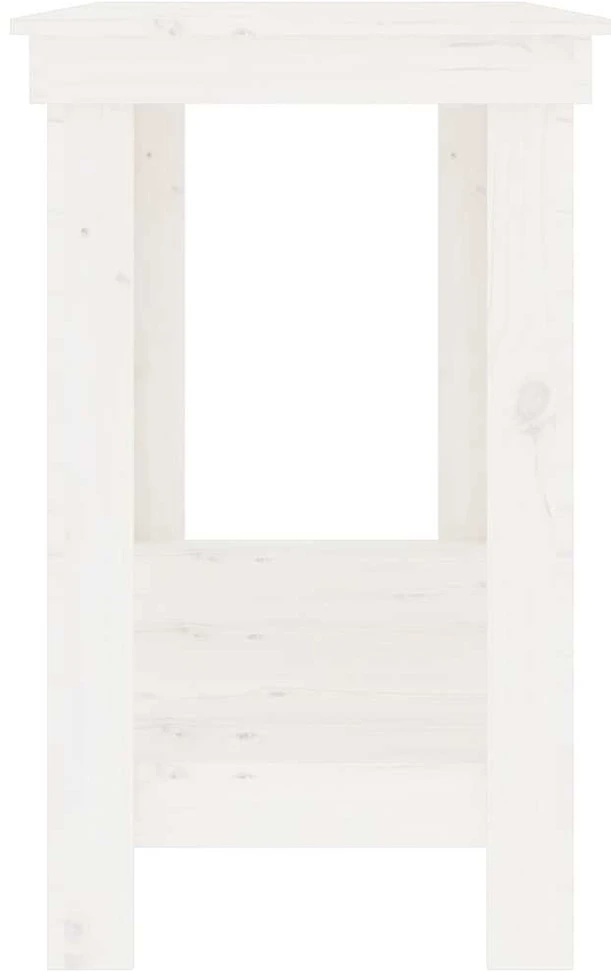 Darbastalis, baltas, 140x50x80cm, pušies medienos masyvas