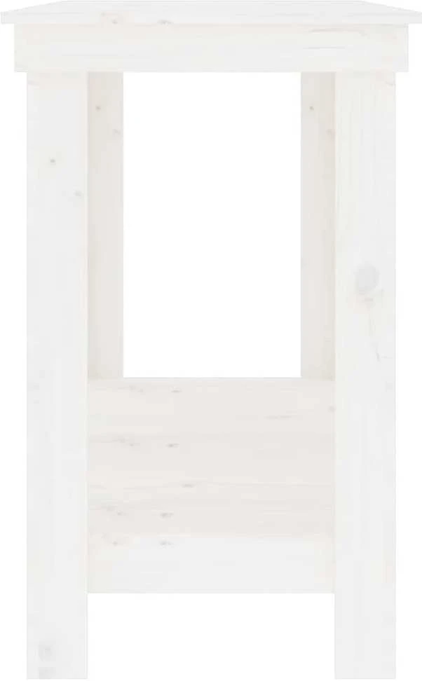 Darbastalis, baltas, 140x50x80cm, pušies medienos masyvas
