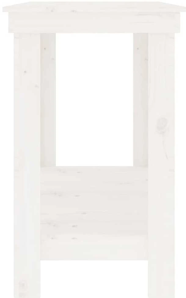 Darbastalis, baltas, 180x50x80cm, pušies medienos masyvas