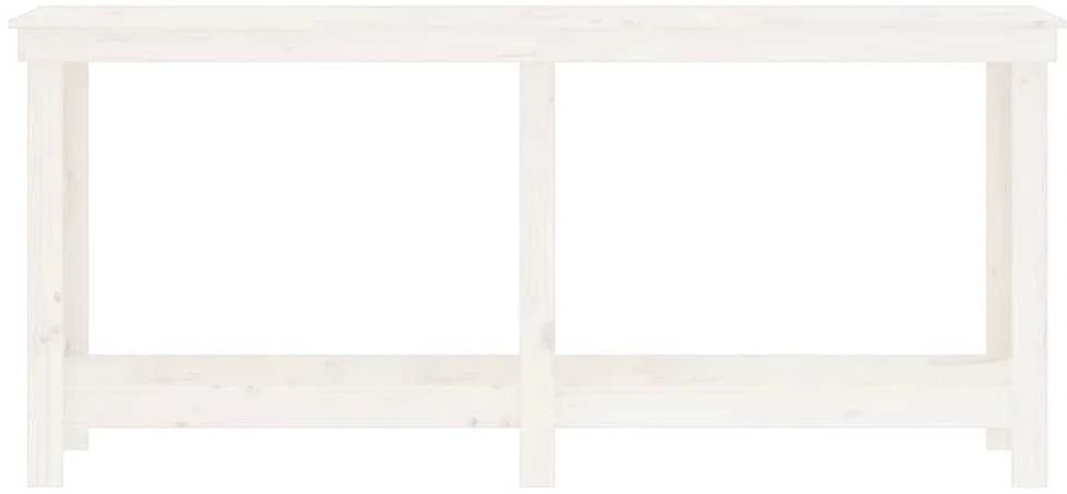 Darbastalis, baltas, 180x50x80cm, pušies medienos masyvas