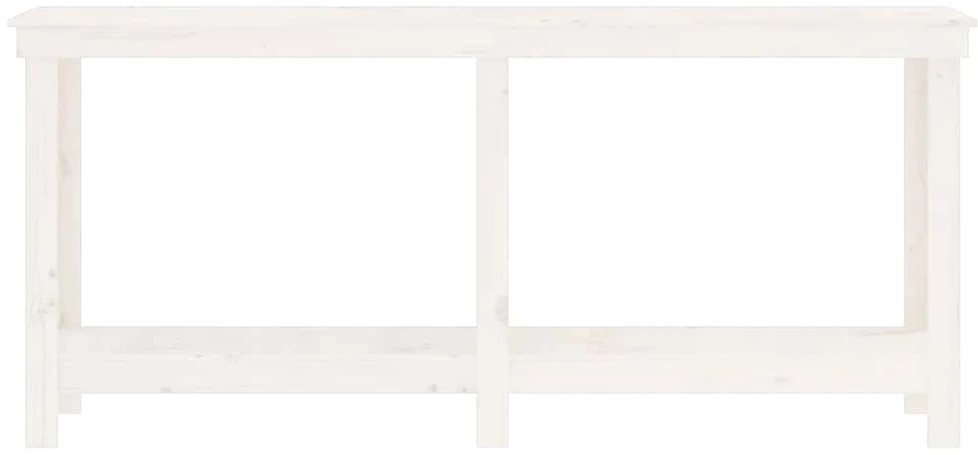 Darbastalis, baltas, 180x50x80cm, pušies medienos masyvas