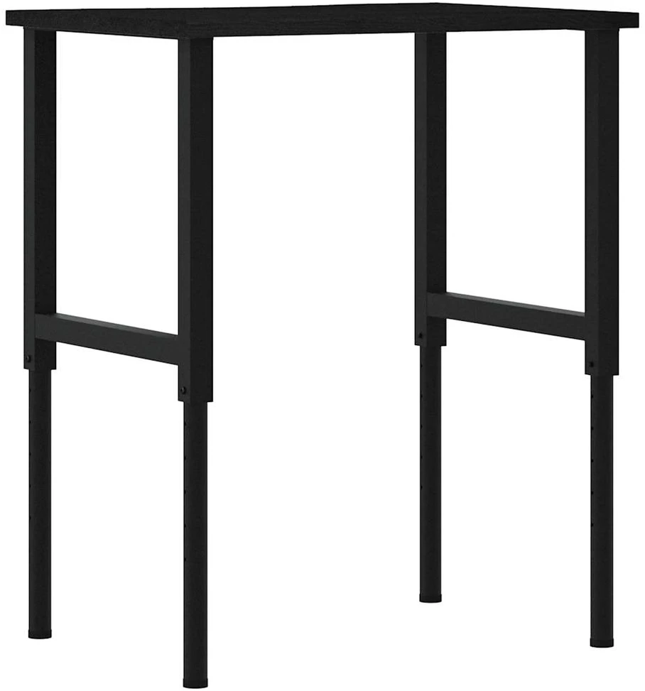 Darbastalis, tamsiai rudas, 80x60x(71,5-98)cm, ąžuolo masyvas