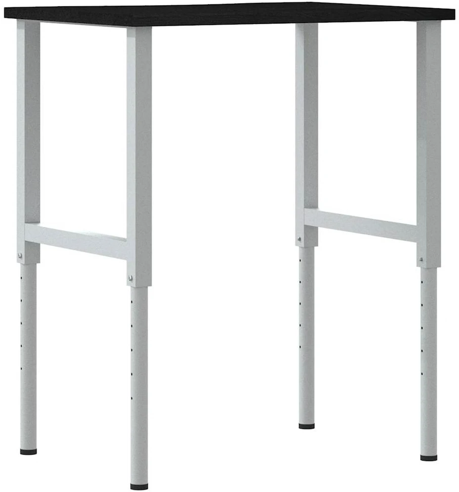 Darbastalis, tamsiai rudas, 80x60x(71,5-98)cm, ąžuolo masyvas