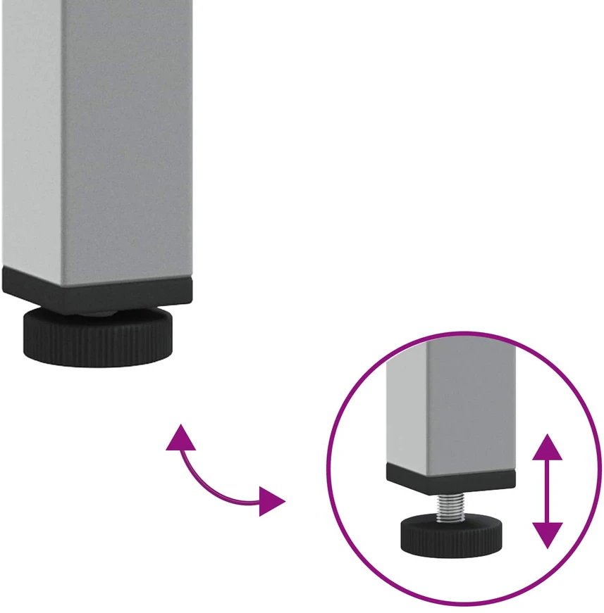 Darbo spinta su stalčių su lentyna 7 vnt. Juoda ir pilka