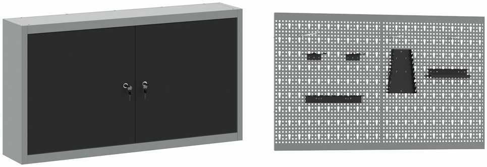 Darbo spinta 5 pcs Juoda Inžinerinė mediena ir plienas