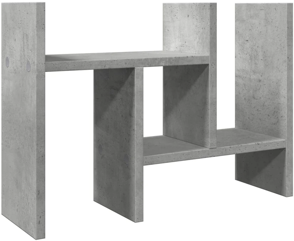 Rašomojo stalo lentyna, betono, 34,5x15,5x35,5cm, mediena