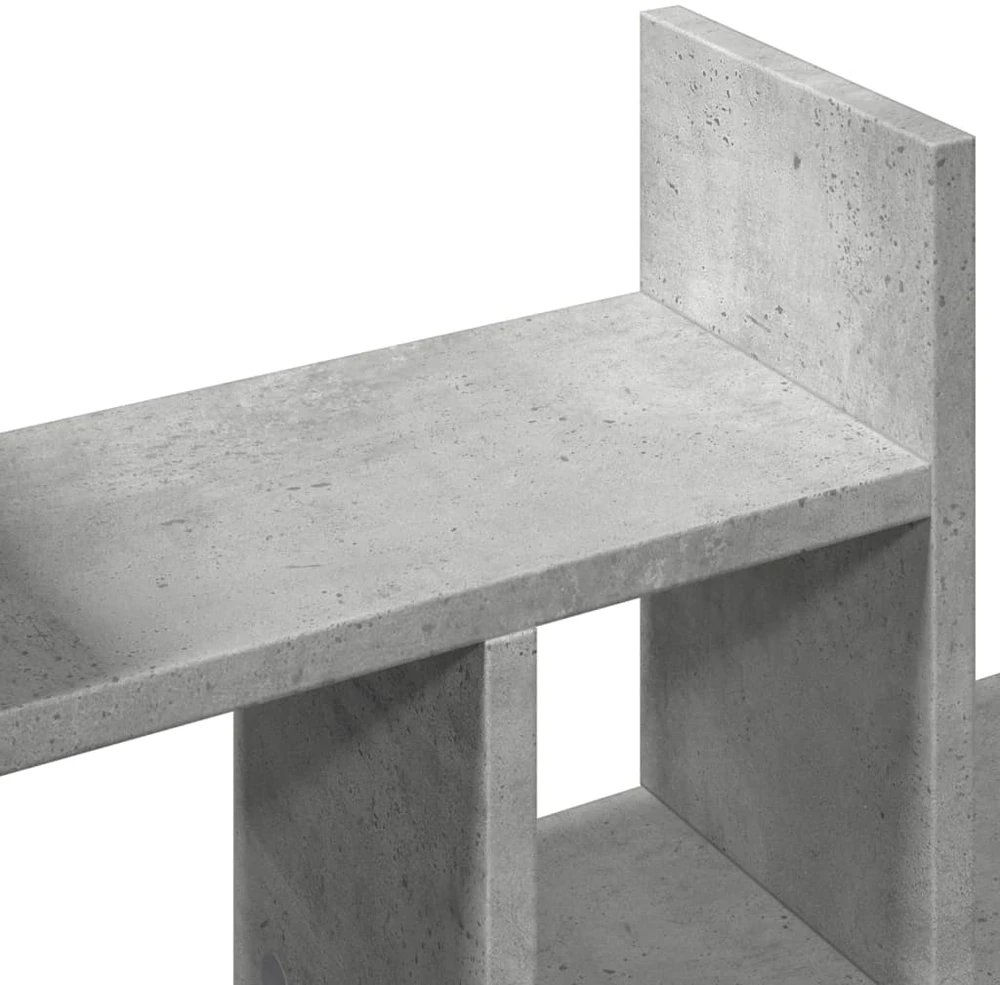 Rašomojo stalo lentyna, betono, 34,5x15,5x35,5cm, mediena