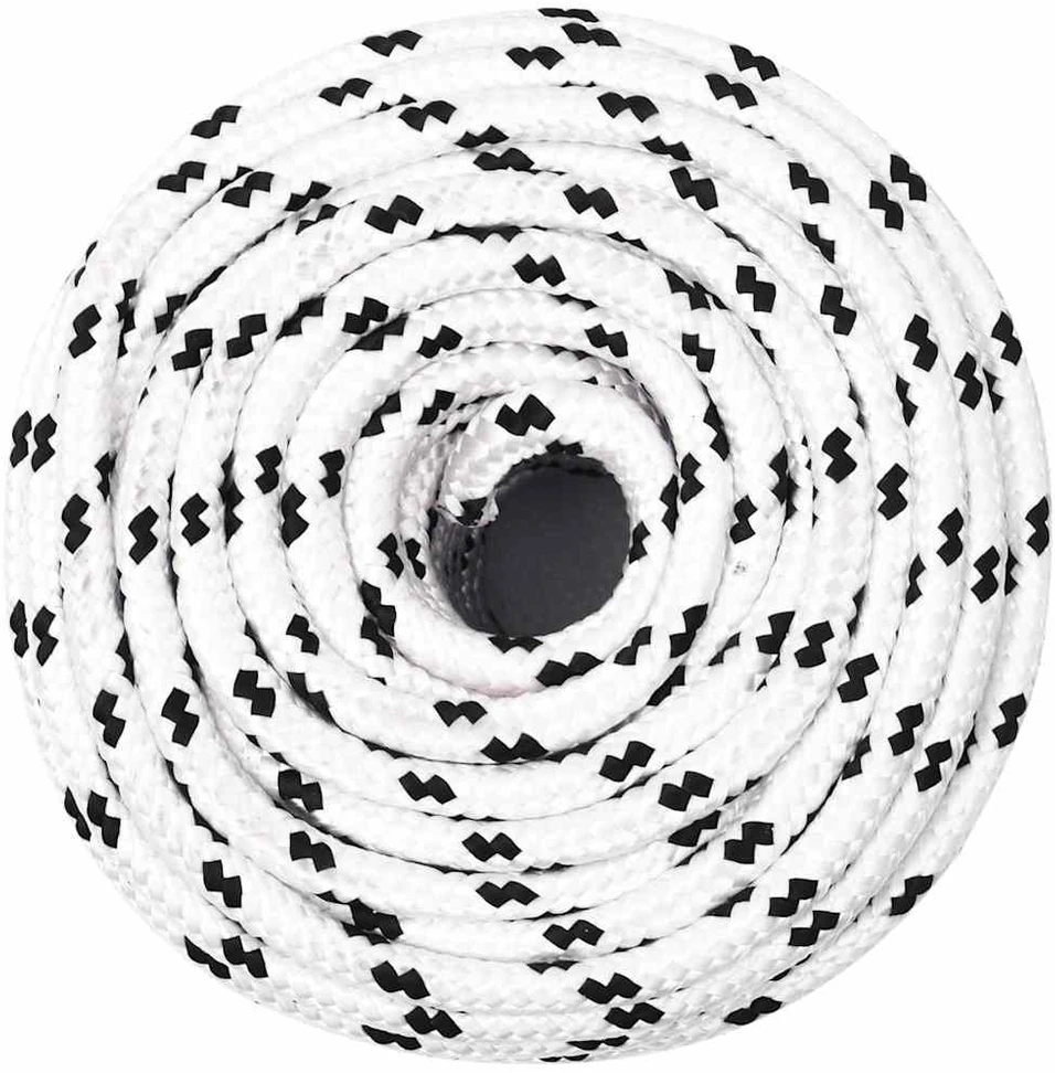 Darbo virvė, baltos spalvos, 10mm, 100m, poliesteris
