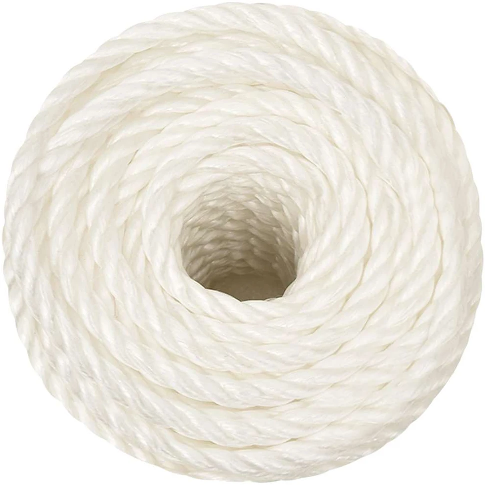 Darbo virvė, baltos spalvos, 12mm, 250m, polipropilenas