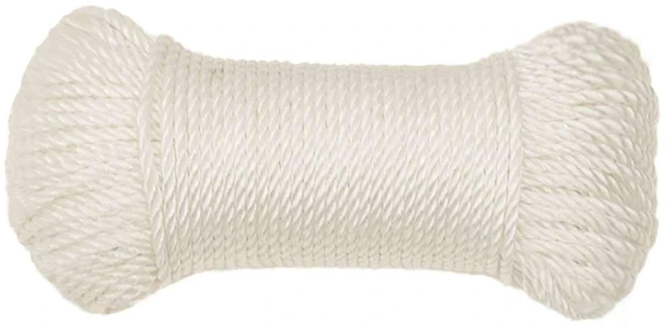 Darbo virvė, baltos spalvos, 3mm, 100m, polipropilenas