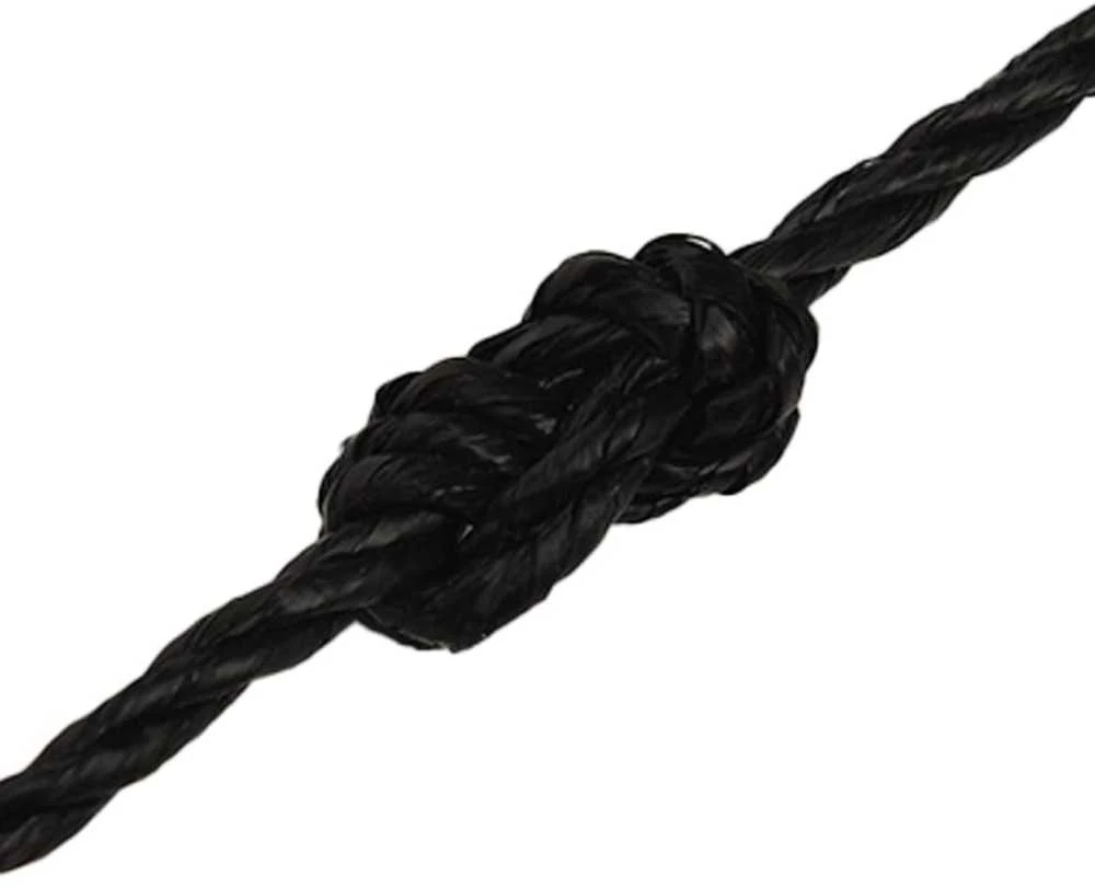 Darbo virvė, juodos spalvos, 3mm, 100m, polipropilenas