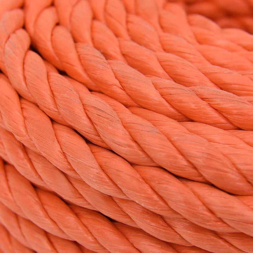 Darbo virvė, oranžinės spalvos, 14mm, 25m, polipropilenas