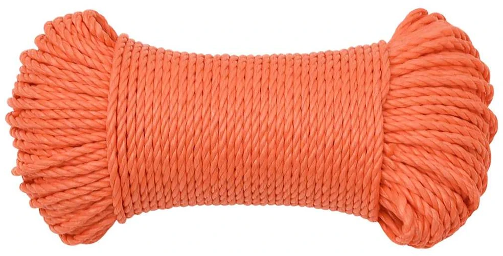 Darbo virvė, oranžinės spalvos, 3mm, 100m, polipropilenas