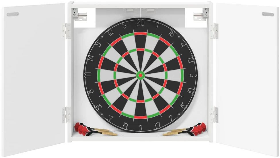 Dartboard spinta Balta 56 x 12 x 53,5 cm Apdirbta mediena