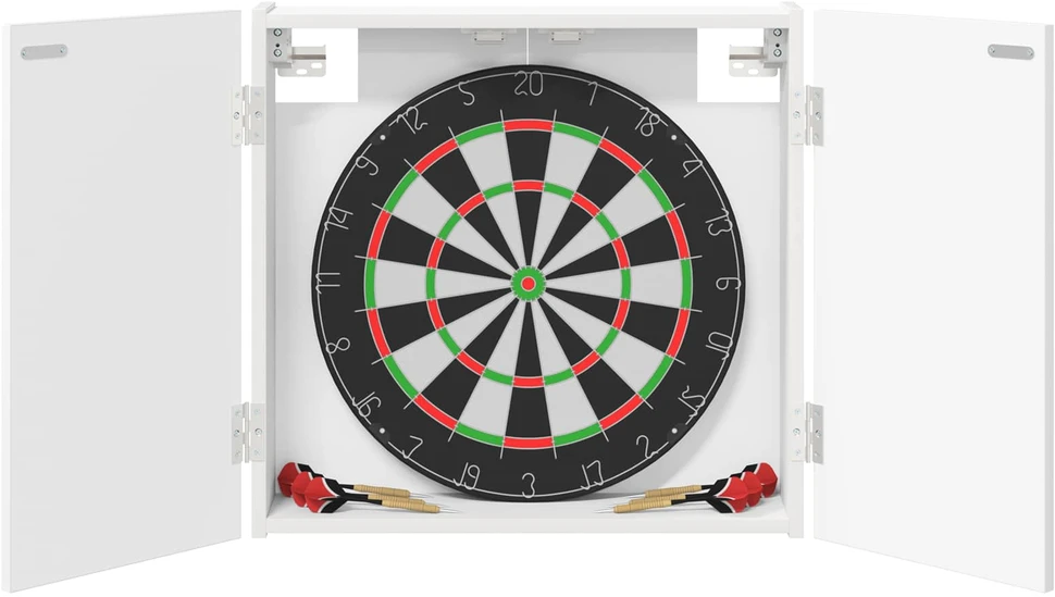 Dartboard spinta Balta 56 x 12 x 53,5 cm Apdirbta mediena