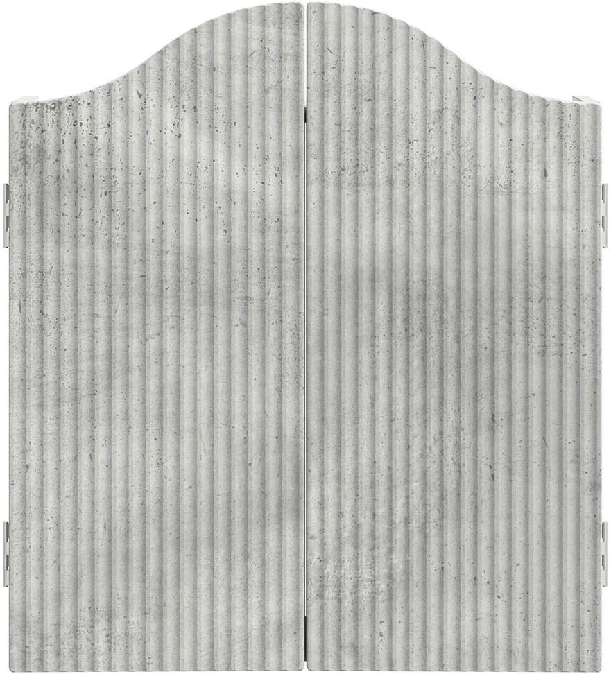 Dartboard spinta Betono pilka 56 x 12 x 63 cm Apdirbta mediena