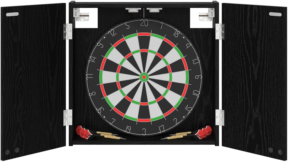 Dartboard spinta Juodojo ąžuolo 56 x 12 x 53,5 cm