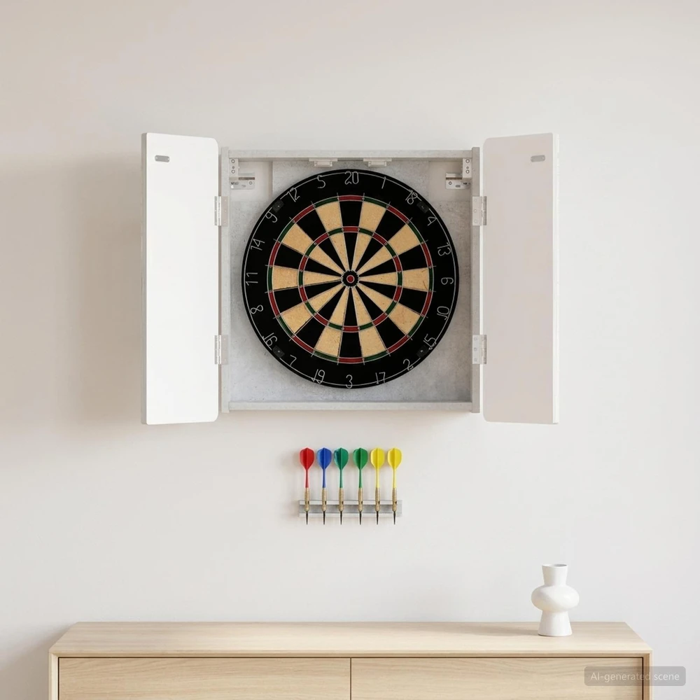 Dartboard spinta ZWOLLE Betono pilka 52,5 x 10,5 x 57,5 cm