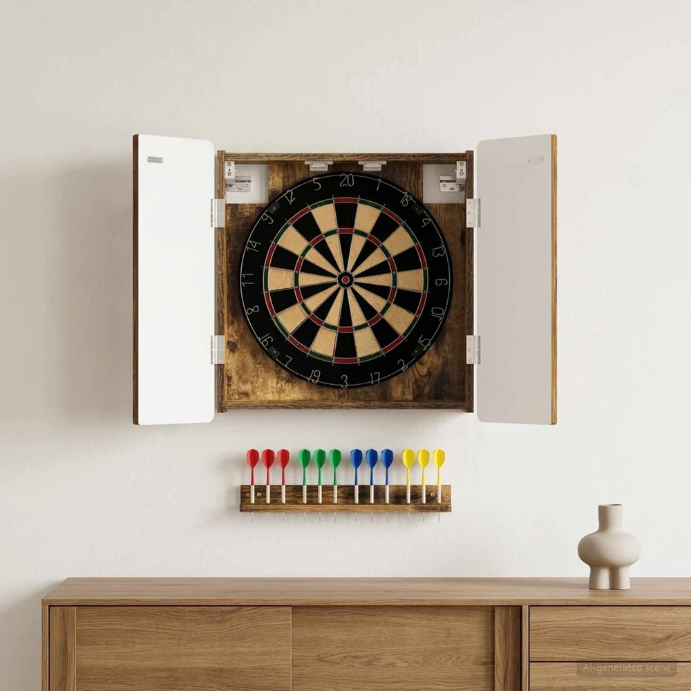 Dartboard spinta ZWOLLE Dūminio ąžuolo 52,5 x 10,5 x 57,5 cm