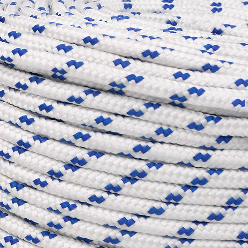Daugiafunkcinė buitinė virvė 10 mm 100 m Balta ir mėlyna PP