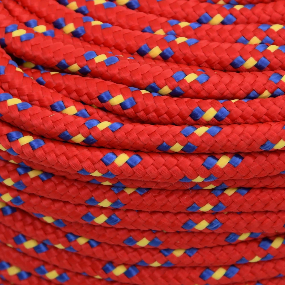Daugiafunkcinė buitinė virvė 10 mm 100 m Raudona PP