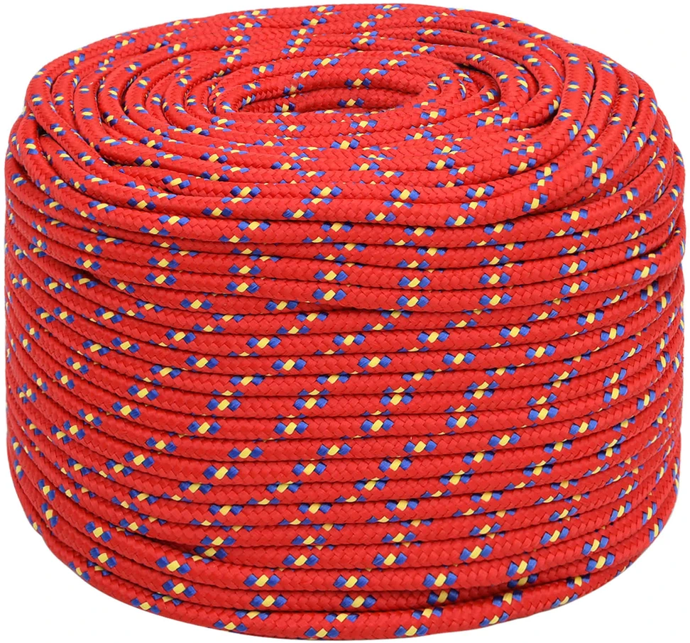 Daugiafunkcinė buitinė virvė 10 mm 25 m Raudona PP