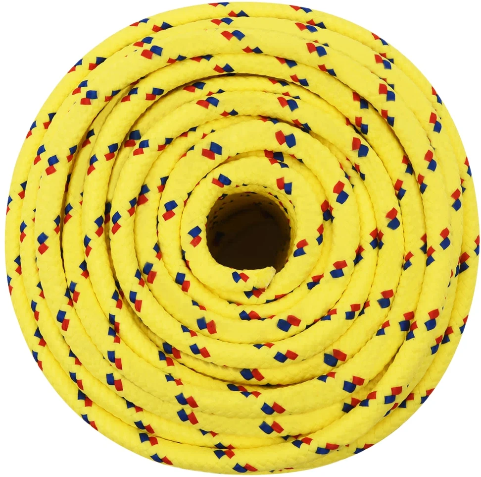 Daugiafunkcinė buitinė virvė 14 mm 50 m Geltona PP