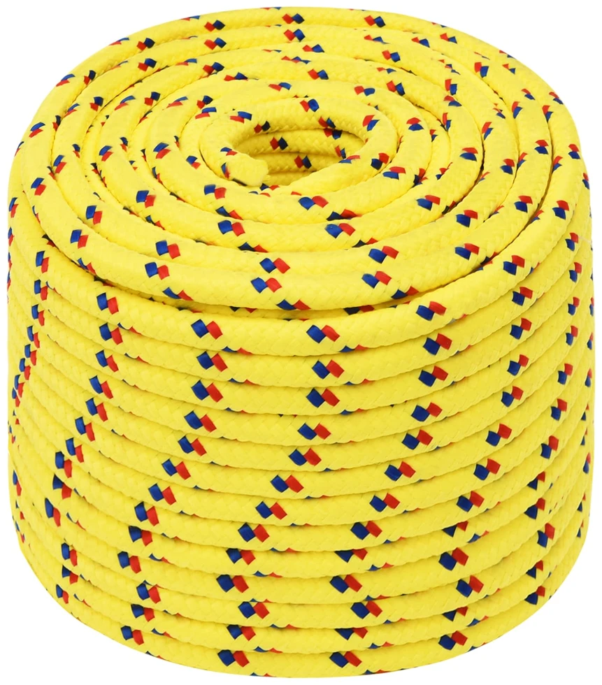 Daugiafunkcinė buitinė virvė 14 mm 50 m Geltona PP