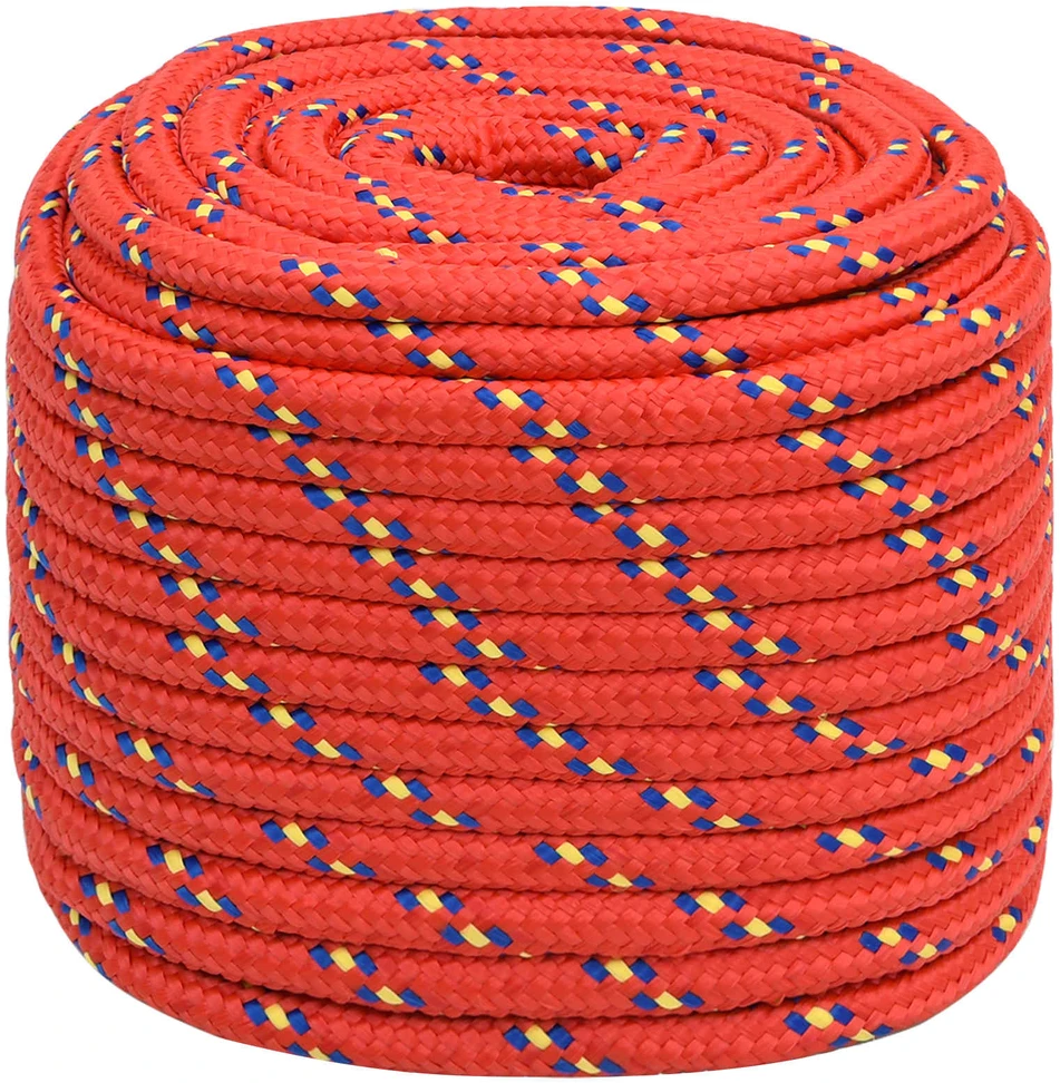 Daugiafunkcinė buitinė virvė 16 mm 100 m Raudona PP