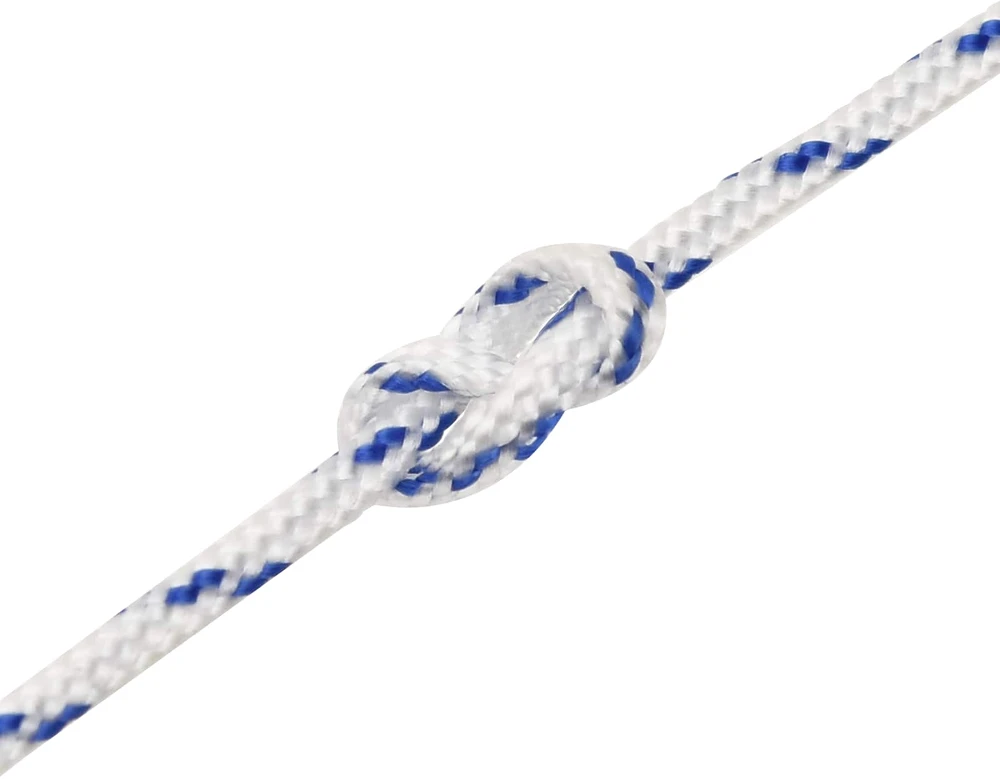 Daugiafunkcinė buitinė virvė 2 mm 100 m Balta ir mėlyna PP
