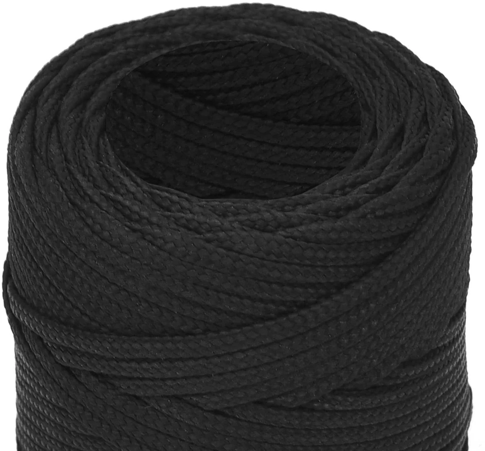Daugiafunkcinė buitinė virvė 2 mm 25 m Juoda PP