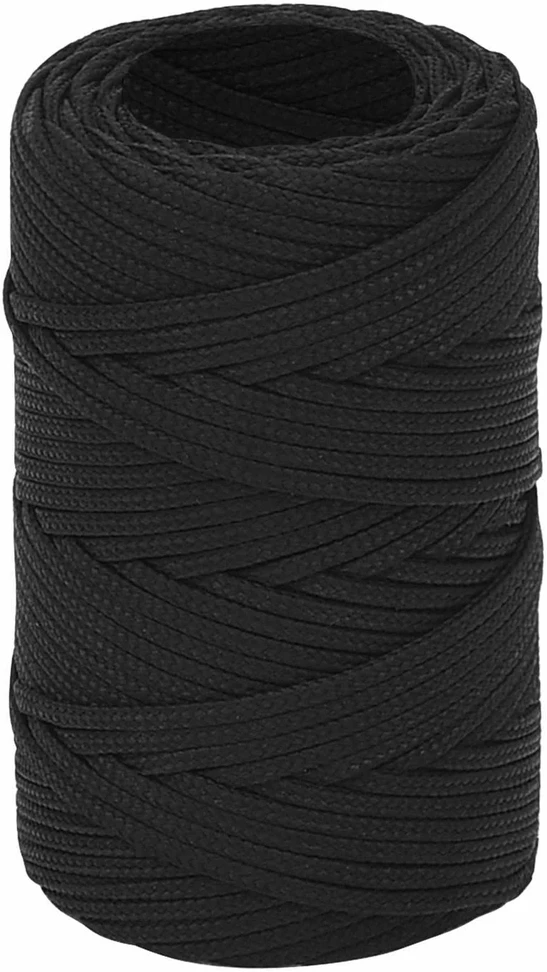 Daugiafunkcinė buitinė virvė 2 mm 25 m Juoda PP