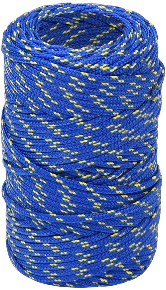 Daugiafunkcinė buitinė virvė 2 mm 50 m Mėlyna PP
