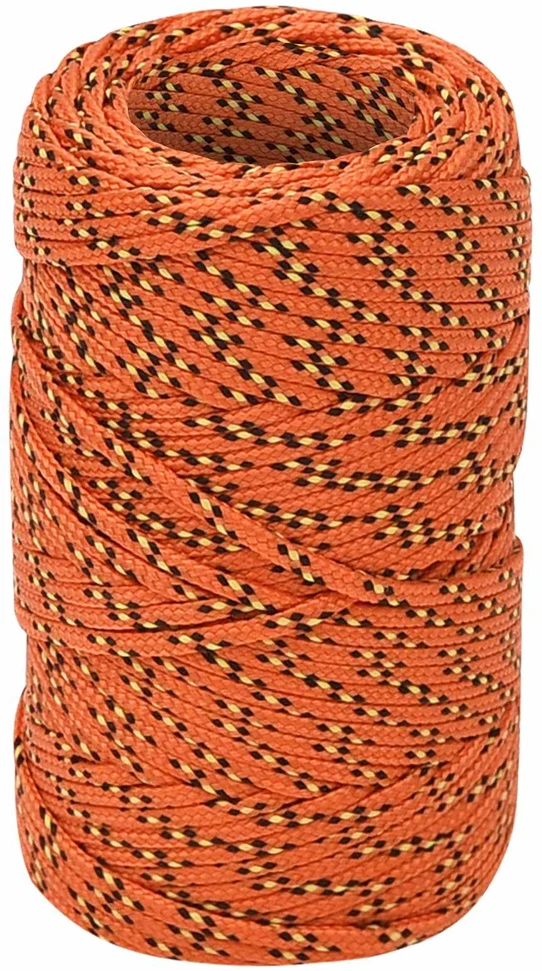 Daugiafunkcinė buitinė virvė 2 mm 50 m Oranžinė PP