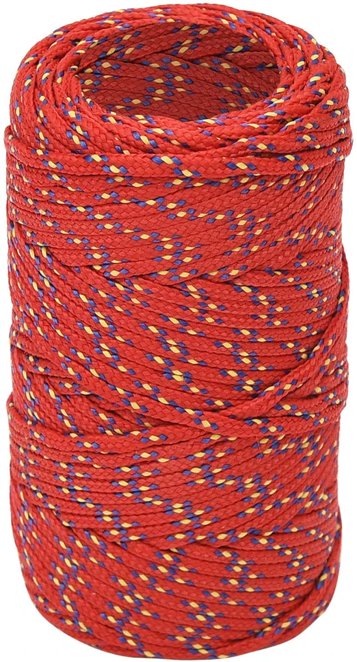 Daugiafunkcinė buitinė virvė 2 mm 50 m Raudona PP