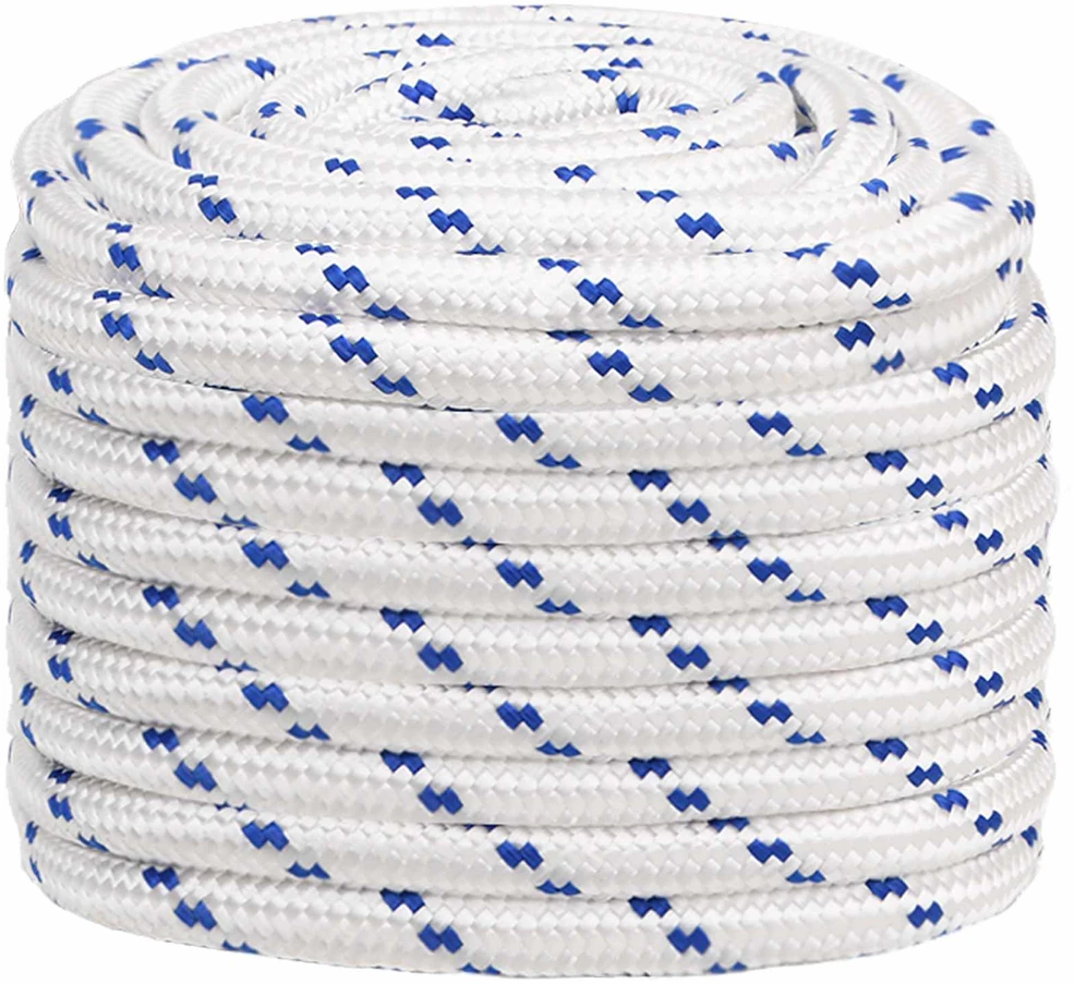 Daugiafunkcinė buitinė virvė 20 mm 100 m Balta ir mėlyna PP