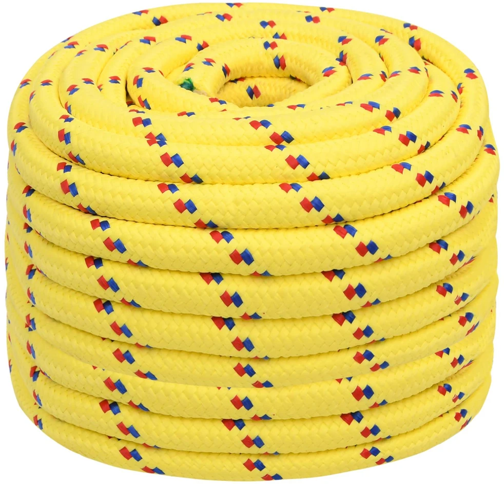 Daugiafunkcinė buitinė virvė 20 mm 25 m Geltona PP
