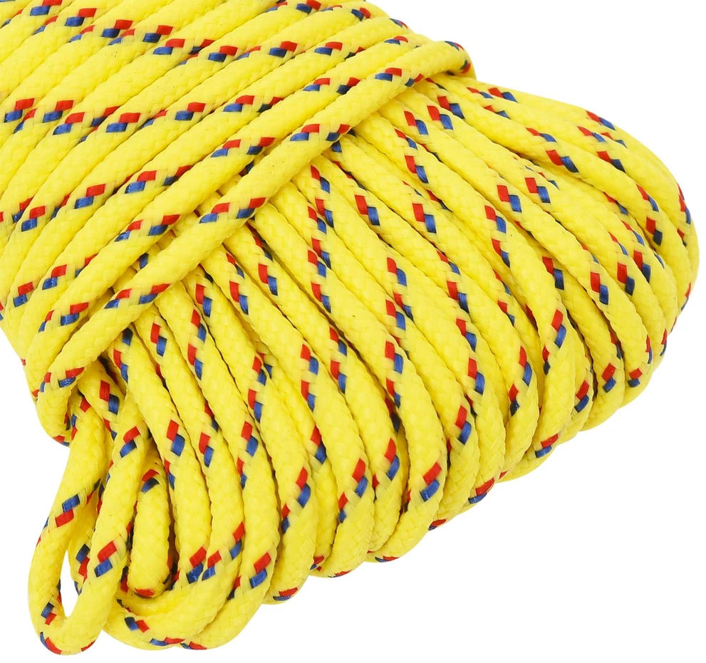 Daugiafunkcinė buitinė virvė 4 mm 25 m Geltona PP