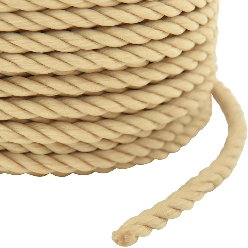 Daugiafunkcinė buitinė virvė 4 mm 25 m Natūrali PP