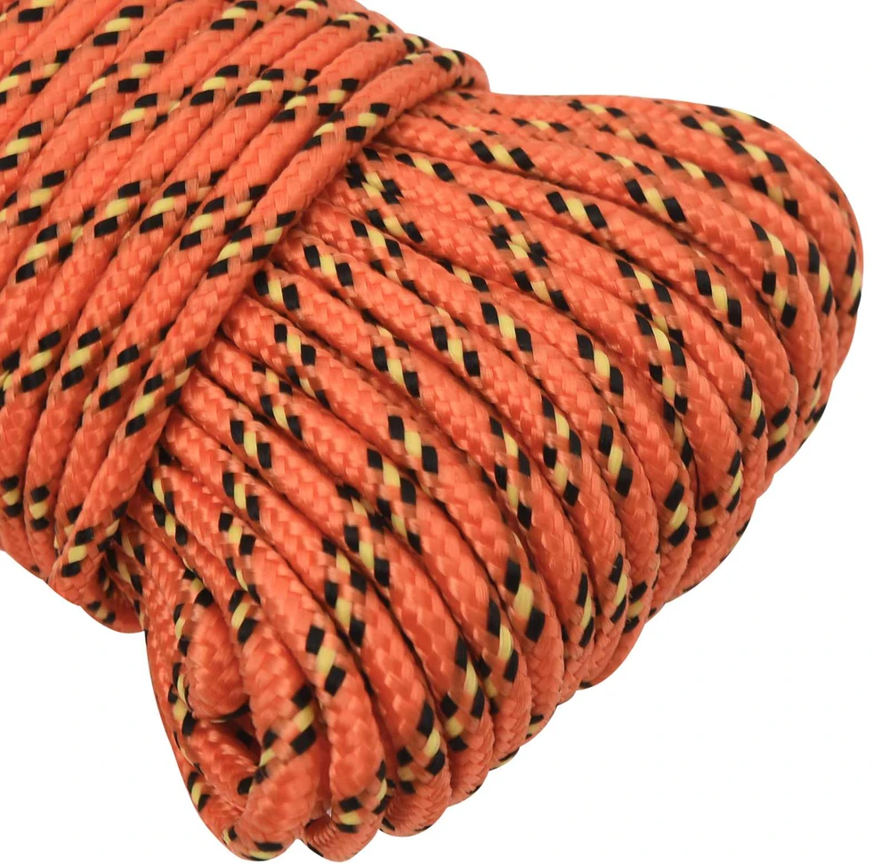 Daugiafunkcinė buitinė virvė 4 mm 25 m Oranžinė PP