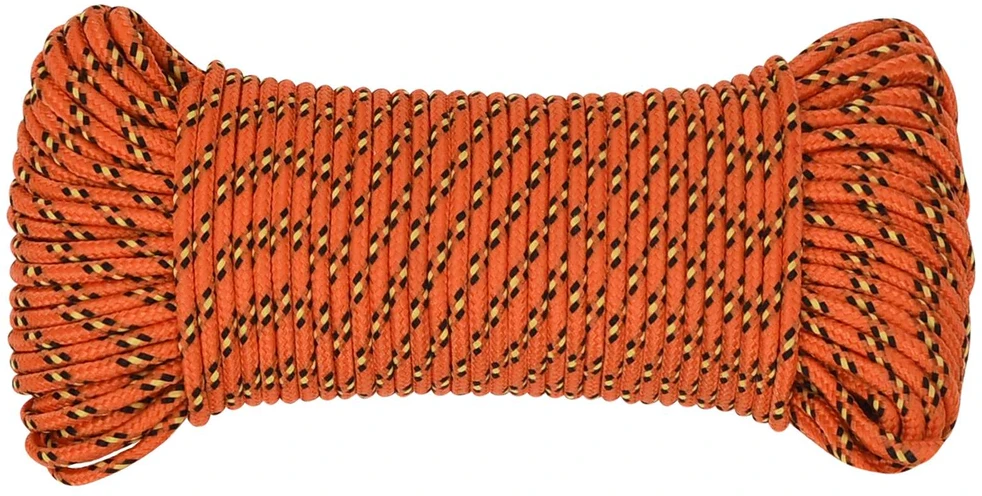 Daugiafunkcinė buitinė virvė 4 mm 25 m Oranžinė PP