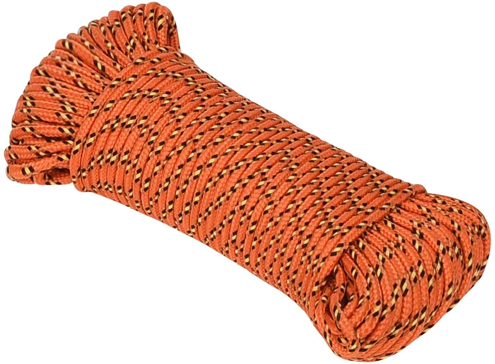 Daugiafunkcinė buitinė virvė 5 mm 25 m Oranžinė PP