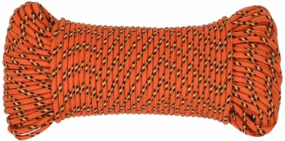 Daugiafunkcinė buitinė virvė 5 mm 250 m Oranžinė PP