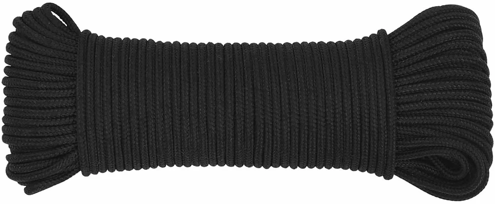 Daugiafunkcinė buitinė virvė 5 mm 250 m Juoda PP