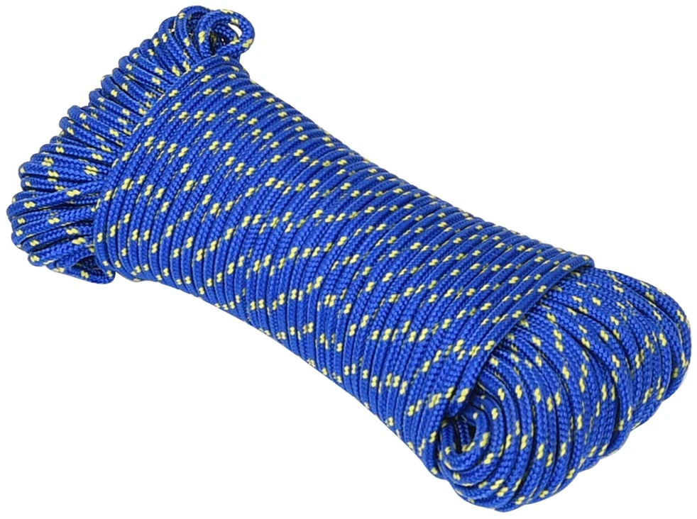 Daugiafunkcinė buitinė virvė 5 mm 50 m Mėlyna PP