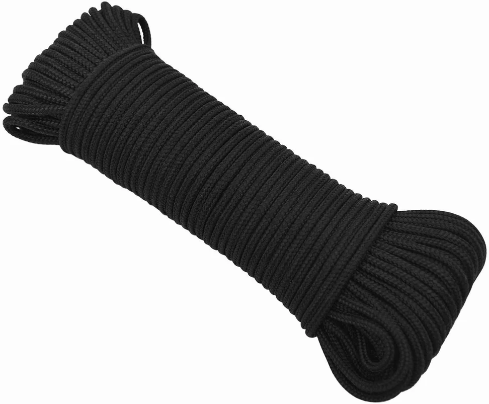 Daugiafunkcinė buitinė virvė 5 mm 500 m Juoda PP