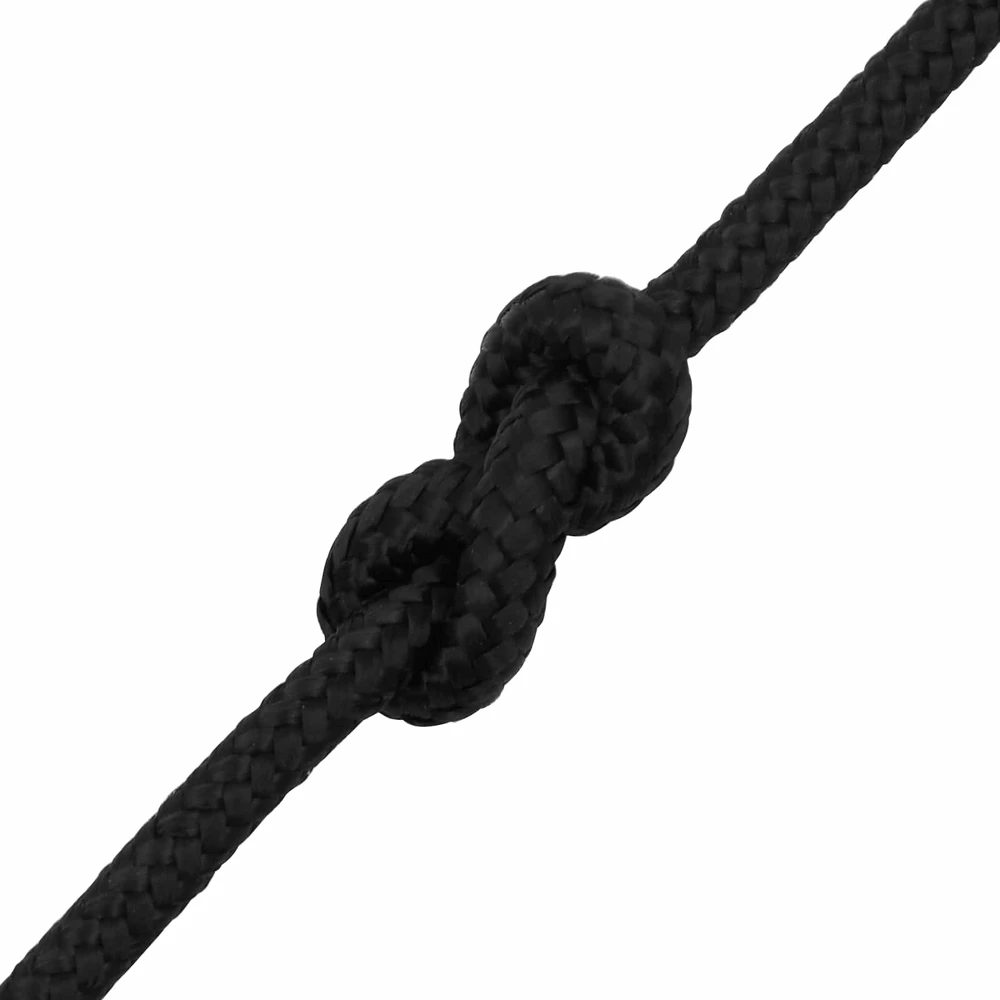 Daugiafunkcinė buitinė virvė 6 mm 100 m Juoda PP
